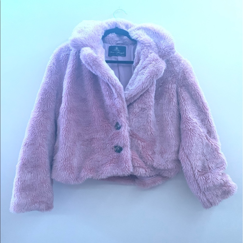 a faux fur coat